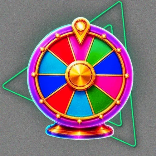 Colourful prize wheel