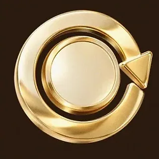 Gold circular arrow — Cashmo