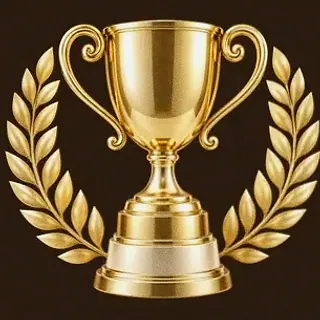 Gold trophy cup — Cashmo