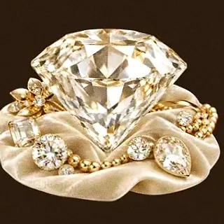 Faceted diamond gemstone — Cashmo