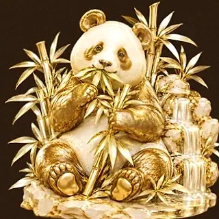 Panda eating bamboo — Cashmo